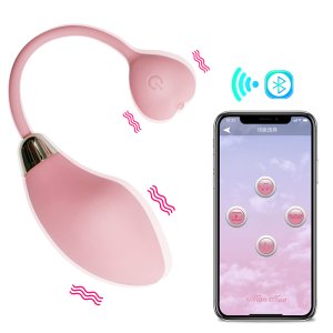Fancialtoys HB1933-App Alili Vibrating Egg, Female Masturbation Vibrating Massage Stick, App Remote Control Waterproof Wearable Adult Sex Toys