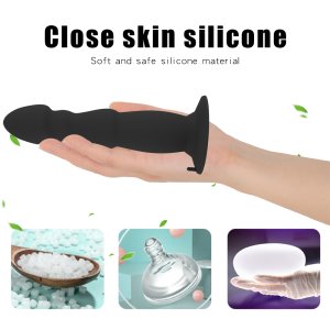 HB17111 Tarzan Prostate Massager, Wireless Remote Control Telescopic Anal Plug, Vibration Lock Ring, Male Backyard Masturbator, Adult Sex Products