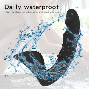 HB1827 Keyes Prostate Massager, Wireless Remote Control Telescopic Anal Plug, Vibration Lock Ring, Male Backyard Masturbator, Adult Sex Products