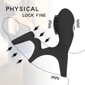 HB1830 Kayla Prostate Massager, Wireless Remote Control Telescopic Anal Plug, Vibration Lock Ring, Male Backyard Masturbator, Adult Sex Products