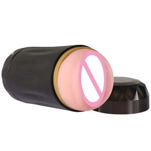 Fancial 自动男性自慰器成人感官性玩具男性自慰乐趣，具有 3 種速度級別 7 种振动模式，免提玩口交抚摸器电动抚摸口袋逼真的性爱杯（SQ-MA70025V）