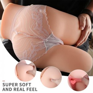 Fancial 9.33 LB Male Masturbators Toy Realistic Sex Doll with 3D Lifelike Channel Two Hole Life-Size Doggy Style Male Masturbator Pussy Ass for Vaginal and Anal Sex Toy for Men Masturbation-14.96*10.24*4.33 inch( SQ-MA50050 )