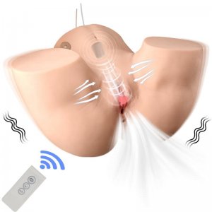 Fancial 22 LB Sex Doll Male Masturbators Toys Realistic Butt Pocket Pussy Ass Male Sex Toys for Men, 1:1 Scaled Female Torso Hip Adult Toys Love Dolls with Vaginal Anal Doggy Sex-12.6*15.75*8.66 inch(SQ-MAS50056V)