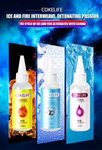 COKELIFE Water soluble lubricant(3 flavor:Hot,Ice,Soomth)Portable size,Spa massage and sex Lubricantion,tip design ,easy to accest