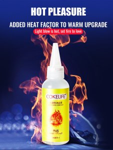 COKELIFE Water soluble lubricant(3 flavor:Hot,Ice,Soomth)Portable size,Spa massage and sex Lubricantion,tip design ,easy to accest