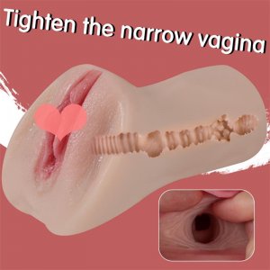 Fancial Male Masturbators Adult Sex Toys with Realistic Textured Mouth Vagina, Men's Pocket Pussy Blowjob Stroker Anal Play Sex Toys for Men Masturbation (MLE)