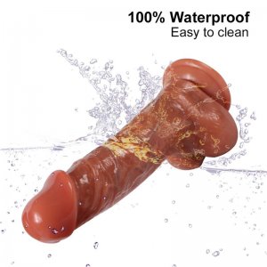 Fancial Realistic Dildo for Beginners Lifelike Huge Silicone Dildo, with Strong Suction Cup for Hands-Free Play, Realistic Penis for G-Spot Stimulation Dildos Anal Sex Toys for Women and Couple 8.2