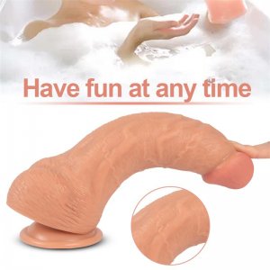 Fancial Realistic Dildo for Beginners Lifelike Huge PVC Dildo, with Strong Suction Cup for Hands-Free Play, Realistic Penis for G-Spot Stimulation Dildos Anal Sex Toys for Women and Couple 9.0
