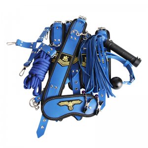 Fancial Bondage for Sex 10 Pcs BDSM Leather Bondage Sets Restraint Kits for Women and Couples (SM01)