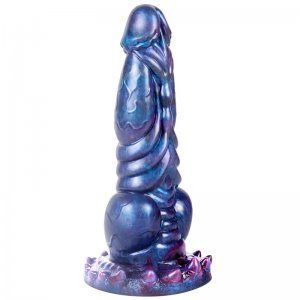 Fancial Realistic Dildo Neat and Unique, 9.44 inch Colorful Dildo with Strong Suction Cup for Hands-Free Play Adult Sex Toys for Women Men and Couples (SQ-WBD10130)