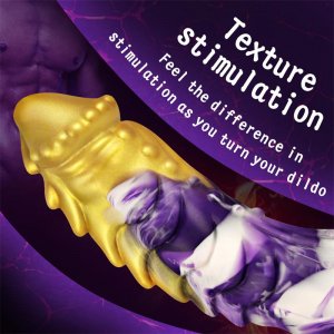 Fancial Huge Realistic Monster Silicone Dildo with Strong Suction Cup, Body-Safe Soft Flexible Fantasy Big Cock for Anal Play, Premium Lifelike Penis, Adult Sex Toy for Woman(SQ-WBD10115)