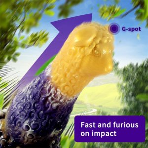 Fancial Multi Color Silicone Made Colorful Thick Big Dildo Toy Bumpy Syle Massive Suction Color Mixed, Chinese Zodiac Signs--Sheep(SQ-WBD10163)